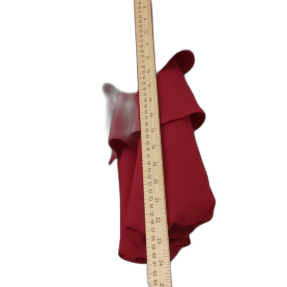 NEW Women's Charles Henry Red V-Neck Ruffled Sleeve Holiday Christmas Dress M - Picture 3 of 8